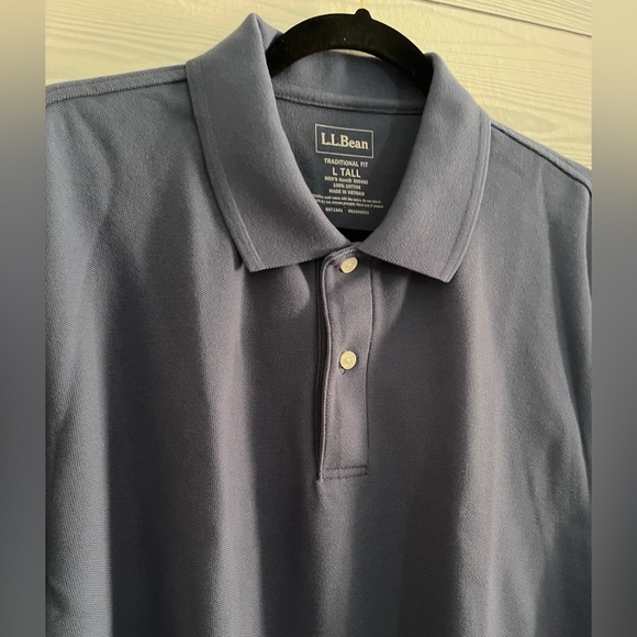 L.L. Bean Long Sleeve Polo L Tall - Picture 5 of 12